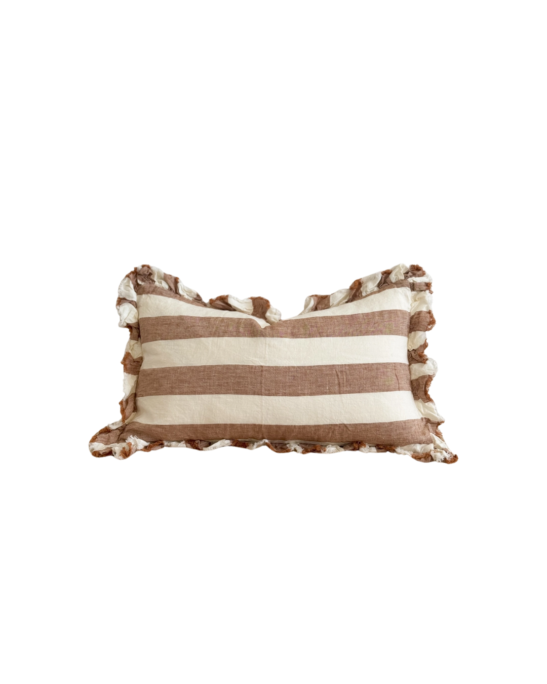 Martha Ruffled Linen Cushion Cover