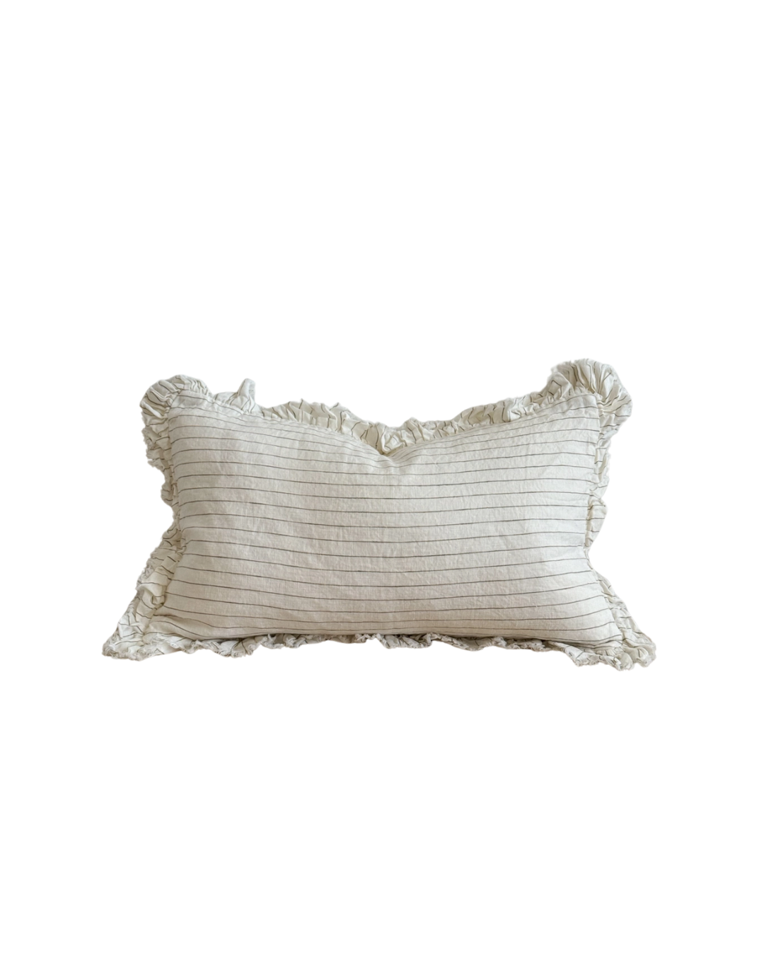 Hallie Ruffled Linen Cushion Cover